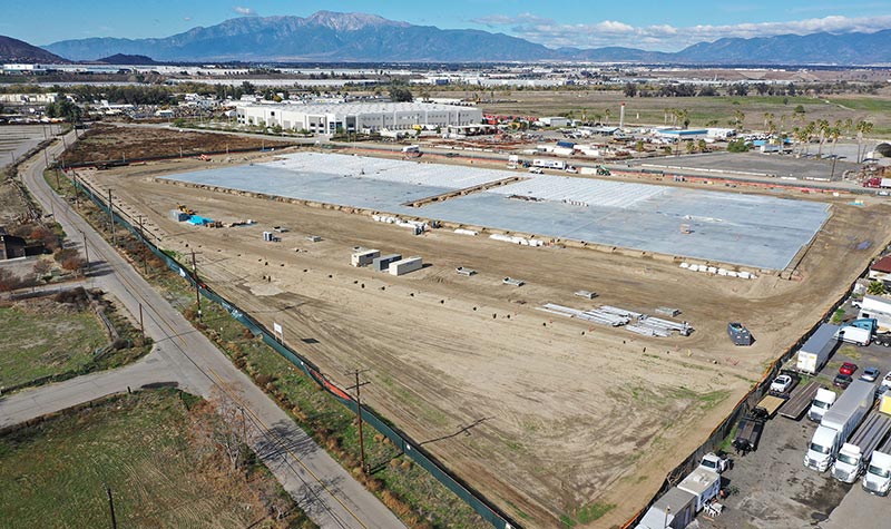 Riverside Logistics Center Pads Poured