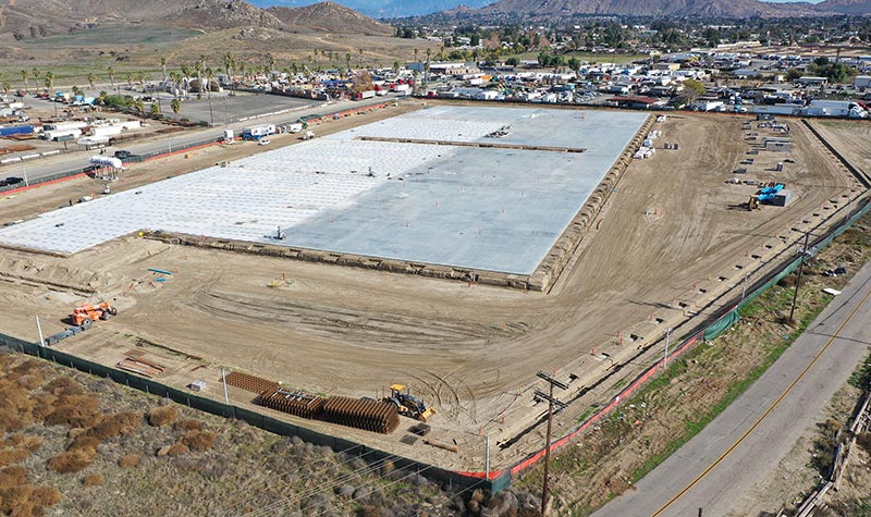 Riverside Logistics Center Pads Poured