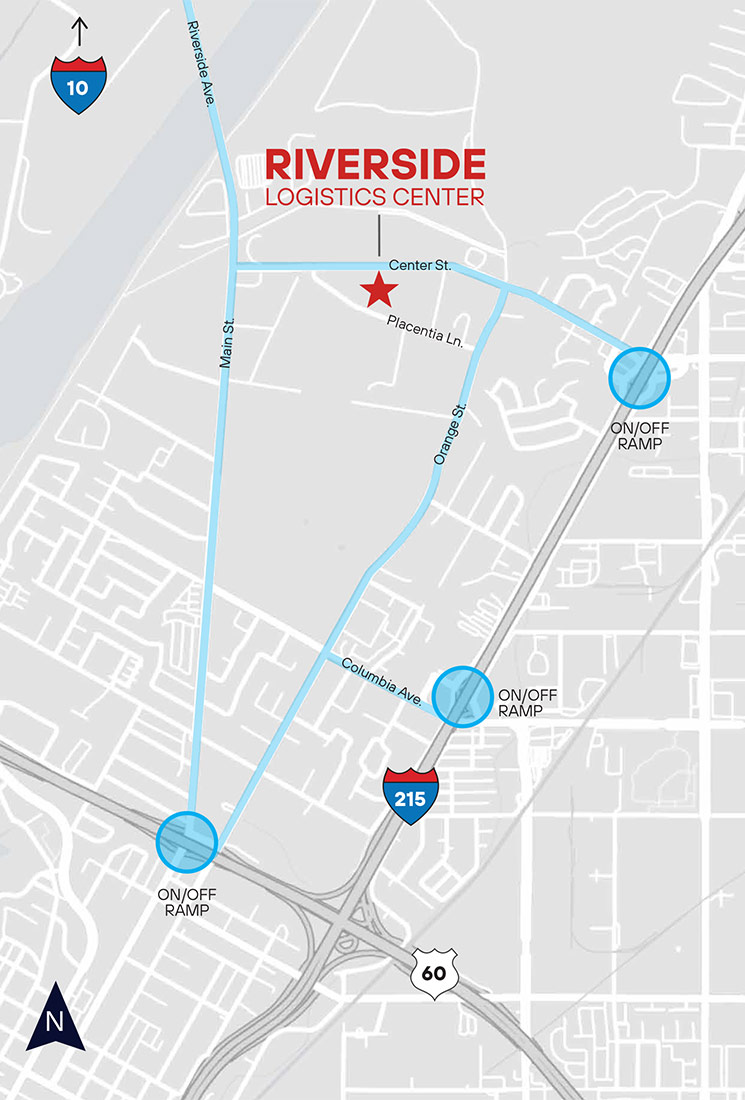 Riverside Logistics Center Ingress Egress Map